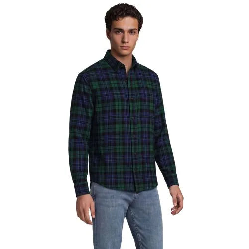 Men's Long Sleeve Classic Fit Flagship Flannel Shirt
