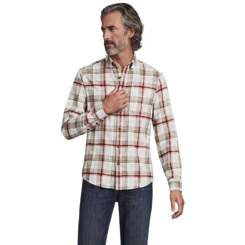 Men's Long Sleeve Classic Fit Flagship Flannel Shirt