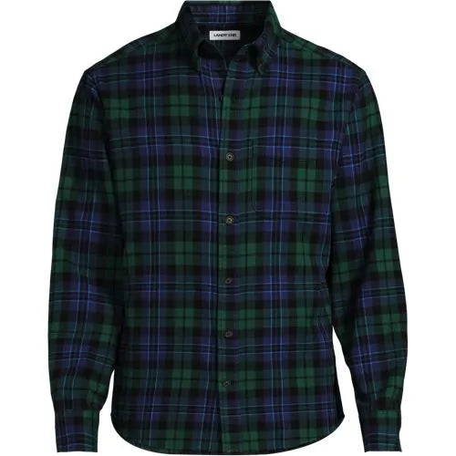 Men's Long Sleeve Classic Fit Flagship Flannel Shirt