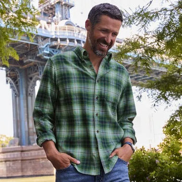 Men's Long Sleeve Classic Fit Flagship Flannel Shirt