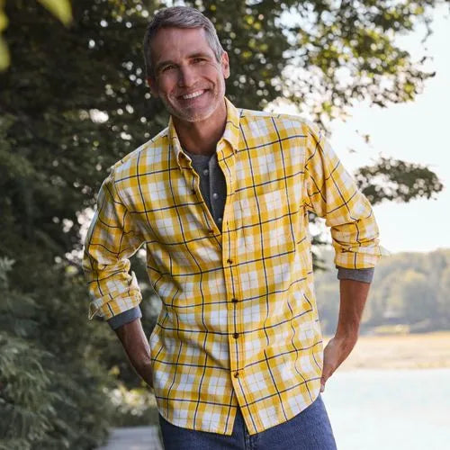 Men's Long Sleeve Classic Fit Flagship Flannel Shirt