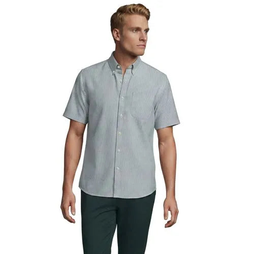 Men's Short Sleeve Classic Fit Sail Rigger Oxford Shirt