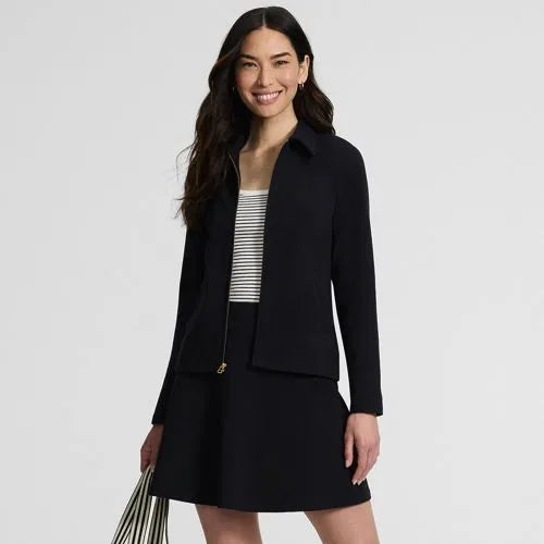 Women's Starfish Zip Front Collared Jacket