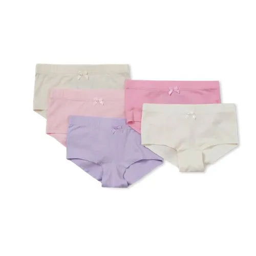 Girls Boy Short Panties 5 Pack