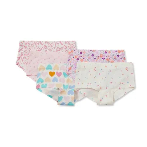 Girls Boy Short Panties 5 Pack