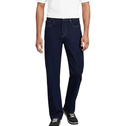 Men's Stretch Comfort Waist Relaxed Fit Forever Blue Jean