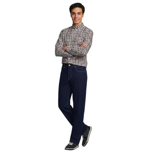 Men's Stretch Comfort Waist Relaxed Fit Forever Blue Jean