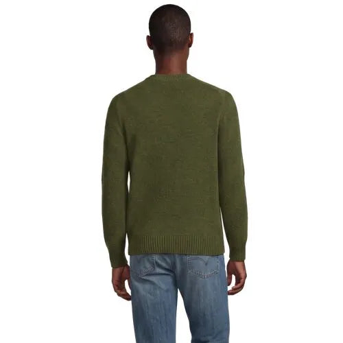Men's Long Sleeve Fuzzy Crewneck Sweater