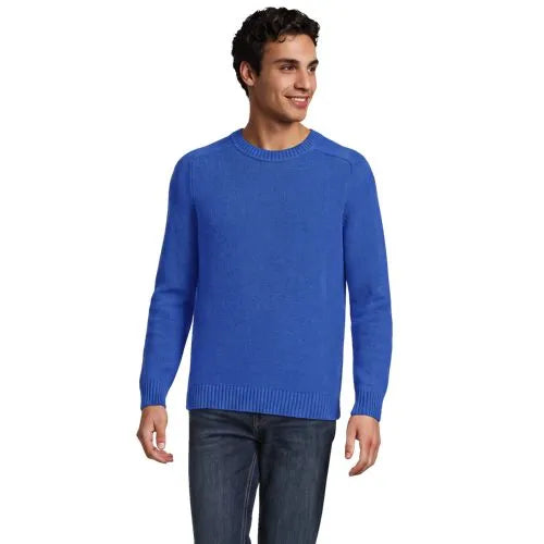 Men's Long Sleeve Fuzzy Crewneck Sweater