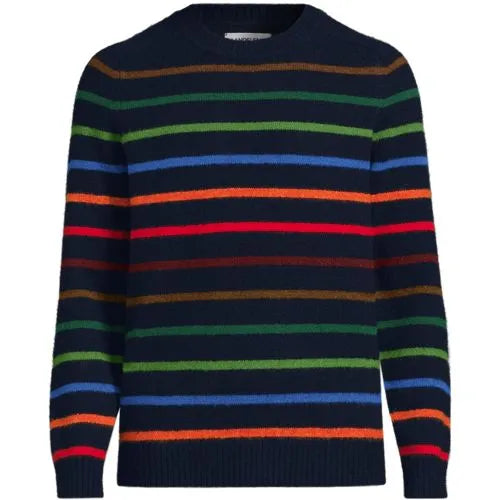 Men's Long Sleeve Fuzzy Crewneck Sweater