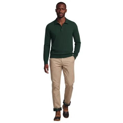 Men's Long Sleeve Cashtouch Sweater Polo
