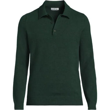 Men's Long Sleeve Cashtouch Sweater Polo
