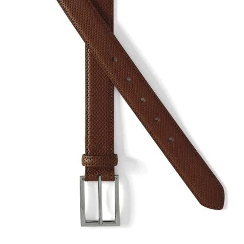 Men's Perforated Leather Chino Belt