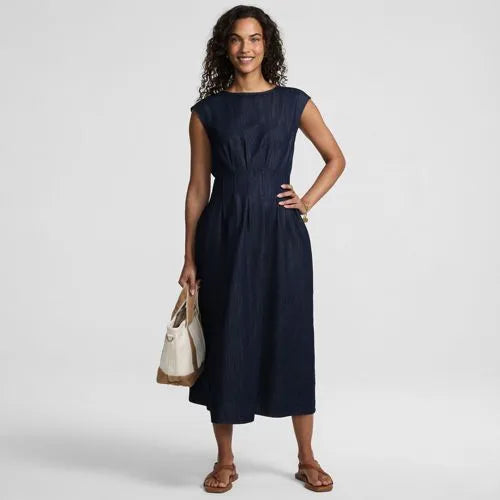 Women's Sleeveless Denim Dress
