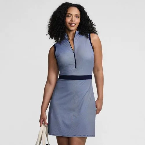 Women's Sleeveless Quarter Zip Dress