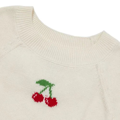 Girls Short Sleeve Fitted Sweater