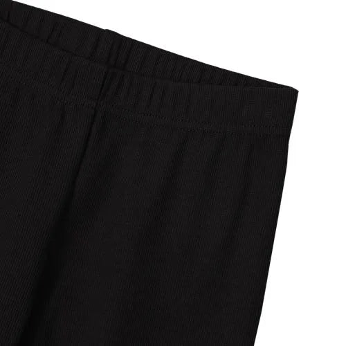 Girls Ribbed Knit Flare Leggings