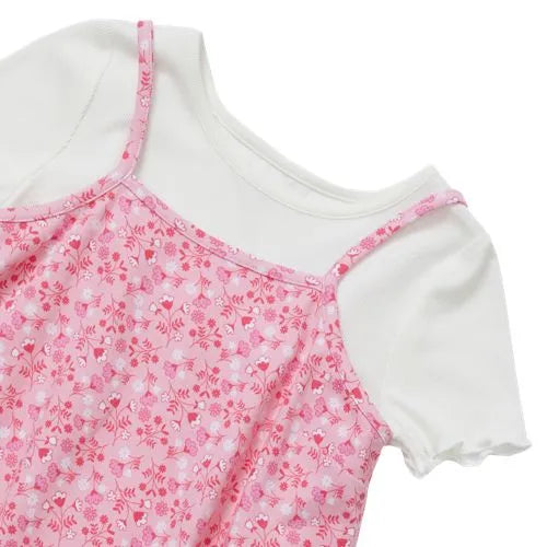 Girls Slip Dress With Ribbed Knit Tee Set
