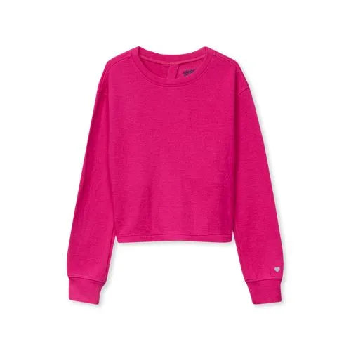 Girls Long Sleeve Twist Back Active Top