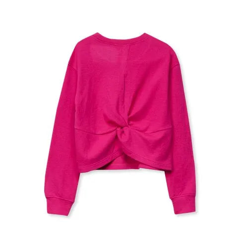Girls Long Sleeve Twist Back Active Top