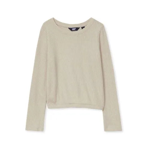 Girls Long Sleeve Sparkly Knit Top