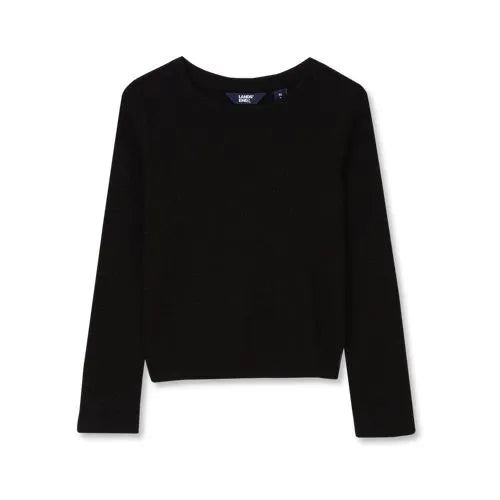 Girls Long Sleeve Sparkly Knit Top