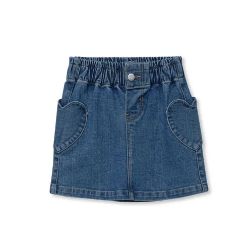 Girls Denim Skirt with Pockets