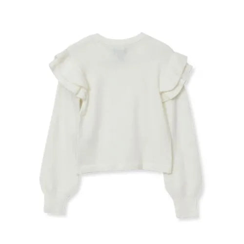 Girls Long Sleeve Ruffle Sweater