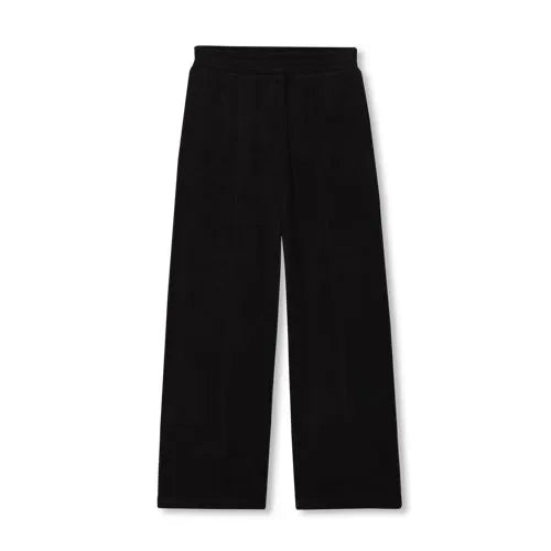 Girls Plush Rib Wide Leg Pants