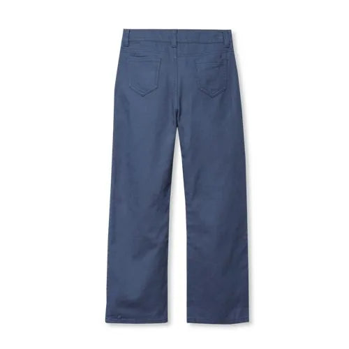 Girls Wide Leg Twill Pants