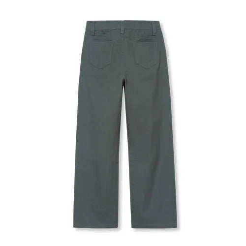 Girls Wide Leg Twill Pants