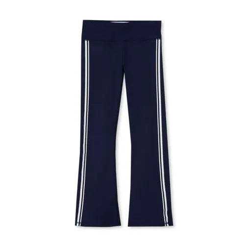 Girls Active Flare Leggings with Side Stripe
