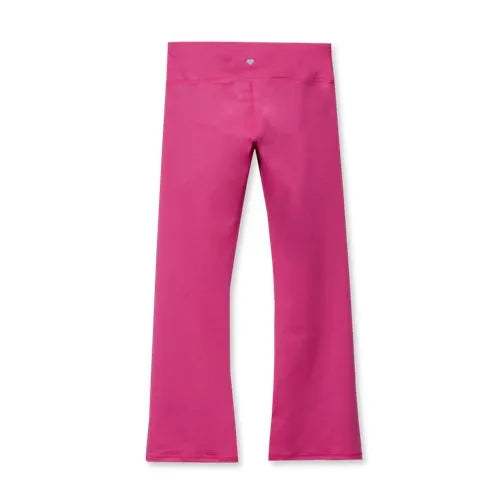 Girls Active Flare Leggings with Side Stripe