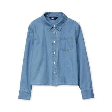 Girls Long Sleeve Denim Shirt