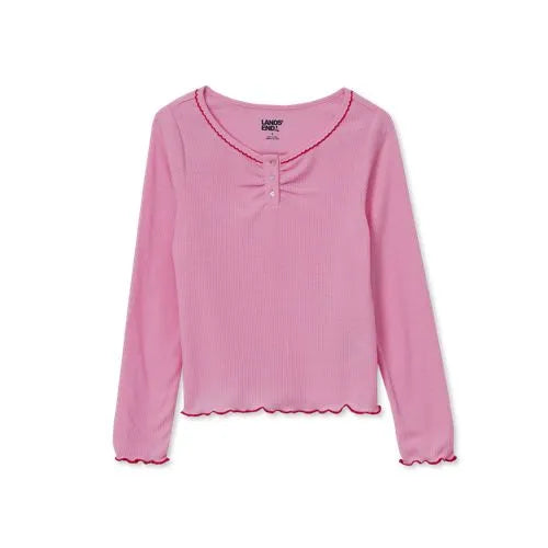 Girls Long Sleeve Sleep Henley