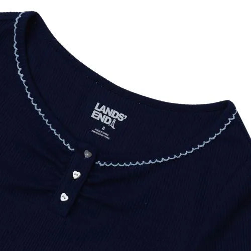 Girls Long Sleeve Sleep Henley