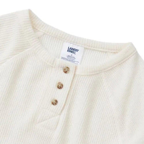 Boys Waffle Pajama Henley