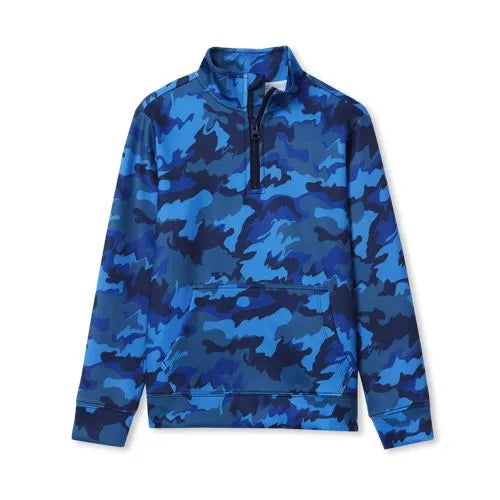 Boys Active Moisture Wicking Quarter Zip