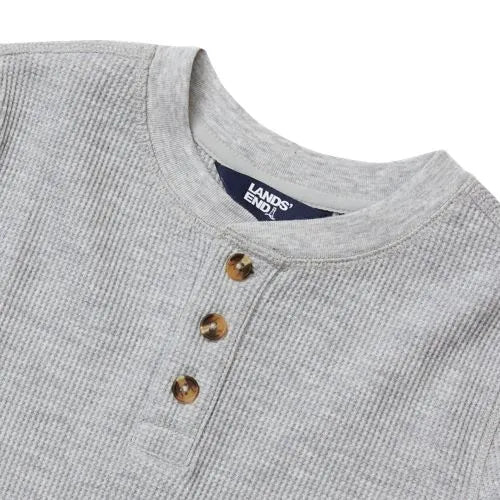 Boys Long Sleeve Thermal Henley