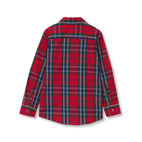 Boys Holiday Long Sleeve Poplin