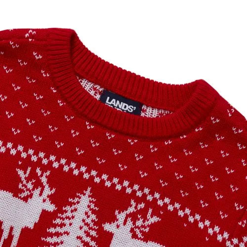 Boys Intarsia Holiday Crewneck