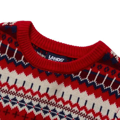 Boys Intarsia Holiday Crewneck