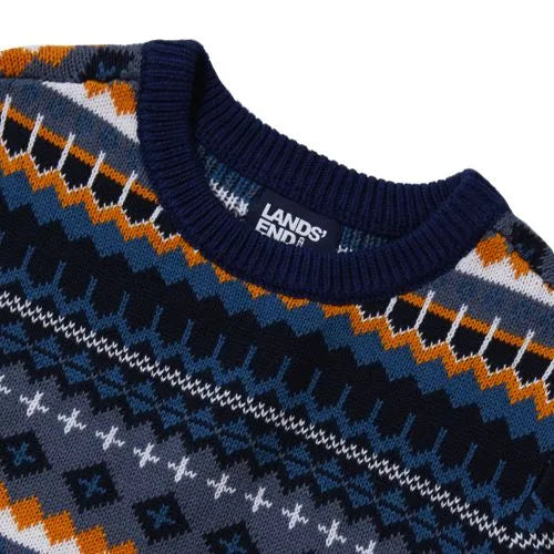Boys Intarsia Holiday Crewneck