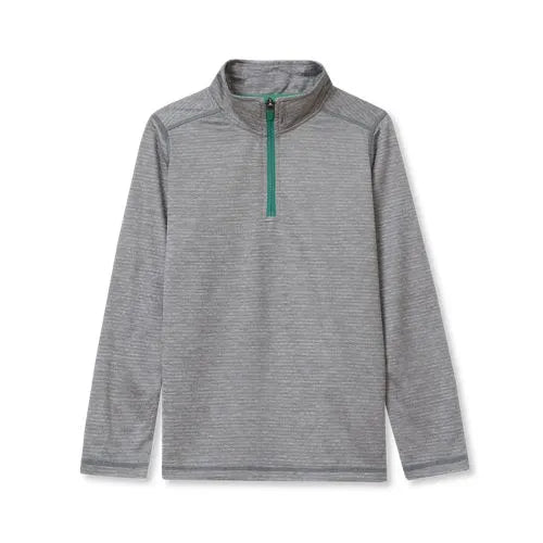 Boys Active Space Dye Quarter Zip Pullover