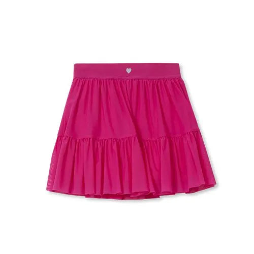 Girls Tiered Mesh Skort