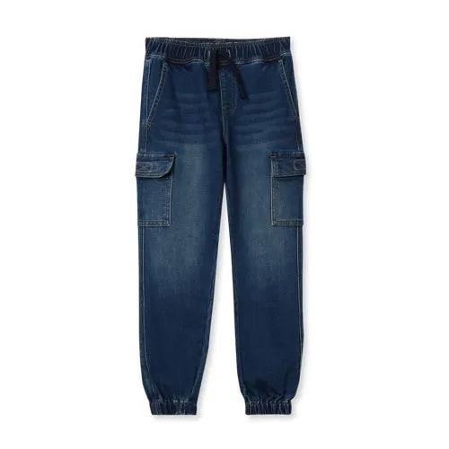 Boys Iron Knee Knit Denim Jogger
