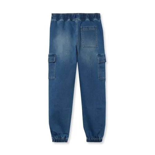 Boys Iron Knee Knit Denim Jogger