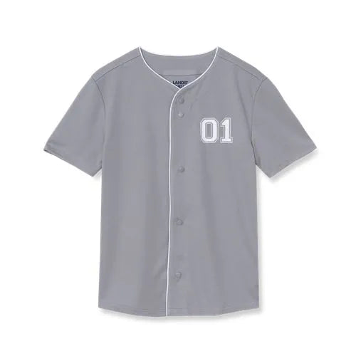 Boys Active Button Up Jersey Top