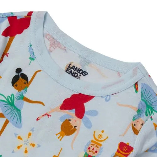 Kids Holiday Long Sleeve Top and Bottom Snug Fit Pajama Set