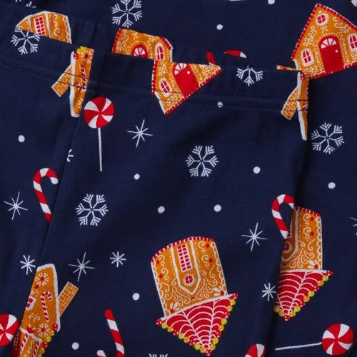 Kids Holiday Long Sleeve Top and Bottom Snug Fit Pajama Set